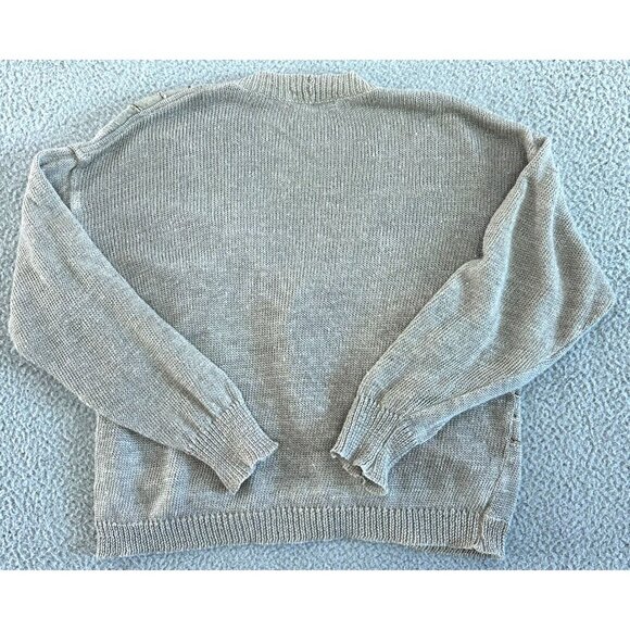 Made in Italy Linen Cardigan Womens Art to Wear Lagenlook Boho Coastal - Picture 2 of 16